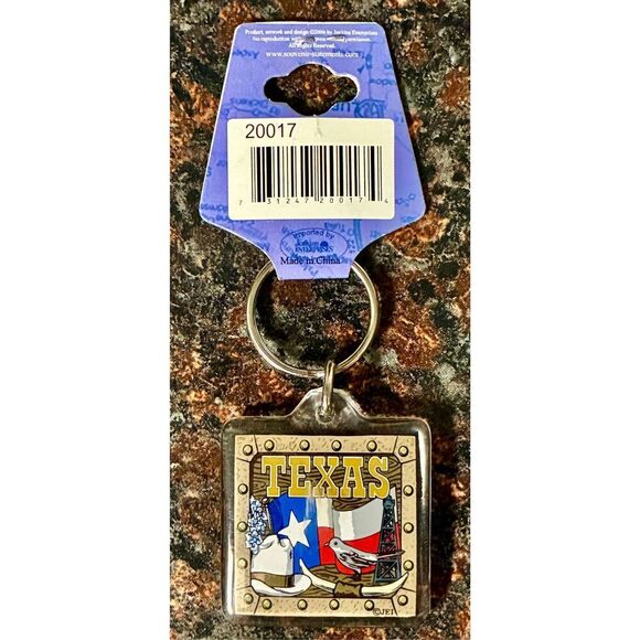 NWT 3 Variety Set Of Souvenir Statements Texas Map Keychains - Picture 5 of 8